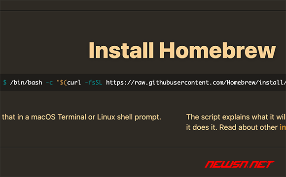 苏南大叔：homebrew最新安装方式，最新加速安装方案是什么？ - homebrew-install-script