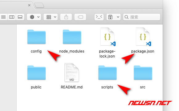 苏南大叔：create-react-app 工程，如何通过 eject 释放配置文件？ - 02-eject-folder