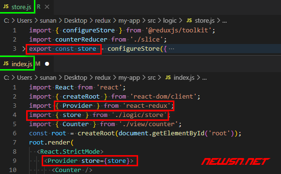 苏南大叔：create-react-app的redux范例，解说store、slice、reducer - provider-store