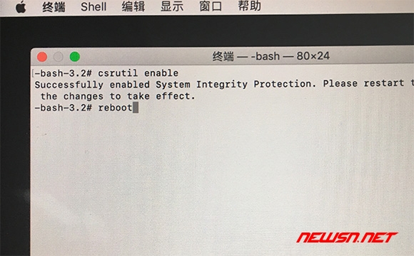 苏南大叔：如何关闭 mac 系统的 SIP 完整性保护/ rootless 机制 - 06_disable