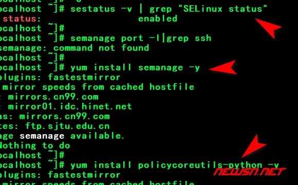 苏南大叔：如何配置selinux，增加识别新的ssh端口号？ - yum-semanage