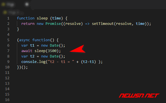 苏南大叔：nodejs如何改造setTimeout函数，以实现sleep函数？ - js-sleep-demo-1