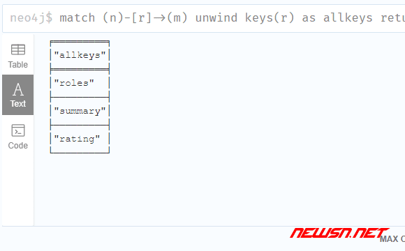 苏南大叔：neo4j图数据库，如何cypher查询标签/类型/属性等信息？ - unwind-keys2
