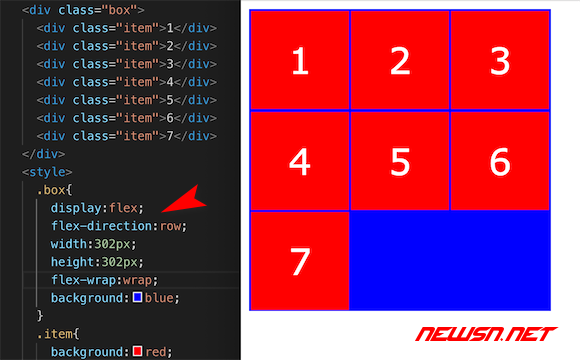 苏南大叔：网页css布局，flex弹性盒子模型的常见使用场景 - flex-demo-row