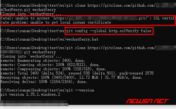 苏南大叔：git clone命令，unable to get local issuer certificate - git-clone-ssl