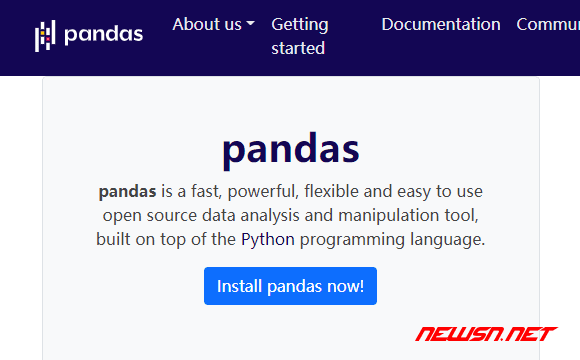 苏南大叔：python的pandas包，pandas如何读取格式化数据？ - pandas官方网站